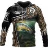 Sweat à capuche unisexe avec impression numérique 3D Motif pêcheur Luya pull de sport d'extérieur
