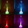 USB LED Fiber Optic Christmas Tree: Seven-Color Indoor Mini Decoration