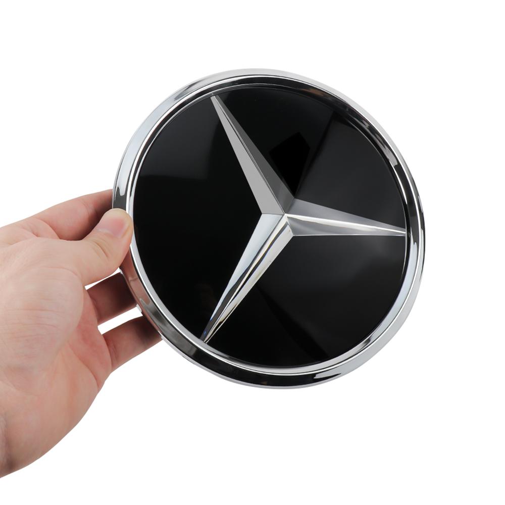 3D ABS Car Front Grille Badge Cover Star Logo Emblem Accessories For Mercedes-Benz A/B/C/E/G/V/R Class ML GL GLC GLA GLE GLS GLK