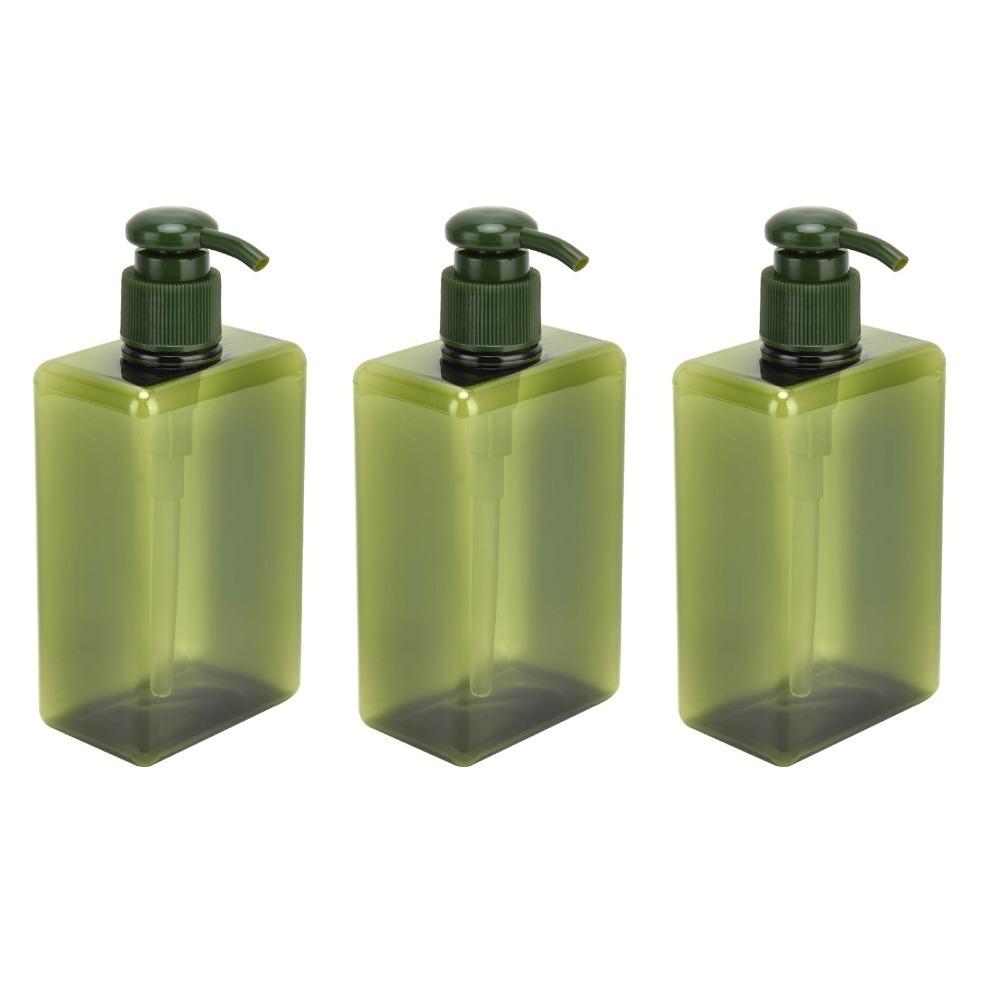 3Pcs 280ml Capacity Pump Bottle Press Bottle Travel Bottle Refillable Lotion Container  For Travel