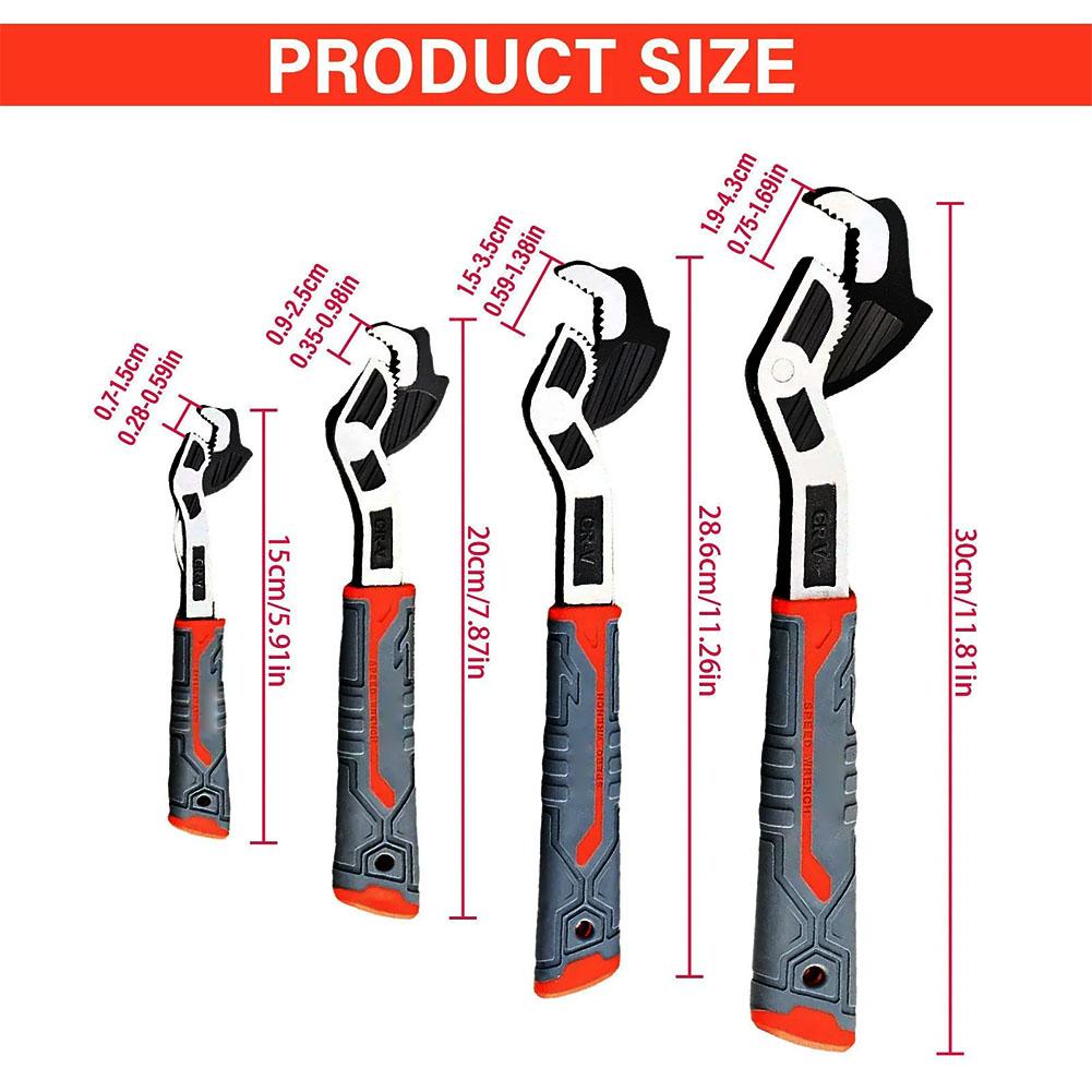 Universal Multi-function Wrench Self-Locking Wrench Fast Adjustable Wrench Bathroom Wrench Plumber Multi Hand Tool
