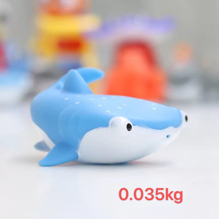Exclusive Vinyl Water Play Set for Bathing: Shark, Octopus, and Turtle