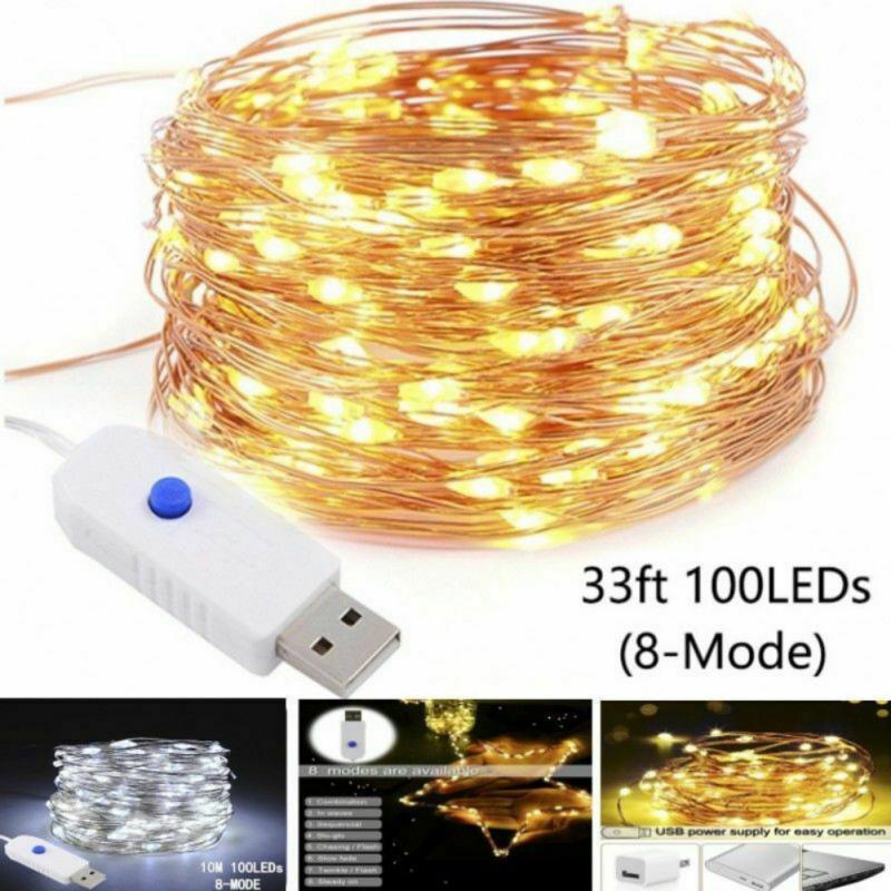 5m Fairy Lights 40LED USB 8-Mode Party Christmas Tree Wedding String Lights Lamp 5m Fairy Lights 40LED USB 8-Mode Party Christmas Tree Wedding String Lights Lamp
