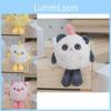 Soft Plush Cartoon Backpack Charm Keychain Adorable Key Ring Accessory Bulk Toy