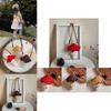 Charming Knitted Childrens Mushroom Bag Breathable And Fun Accessory For Kids