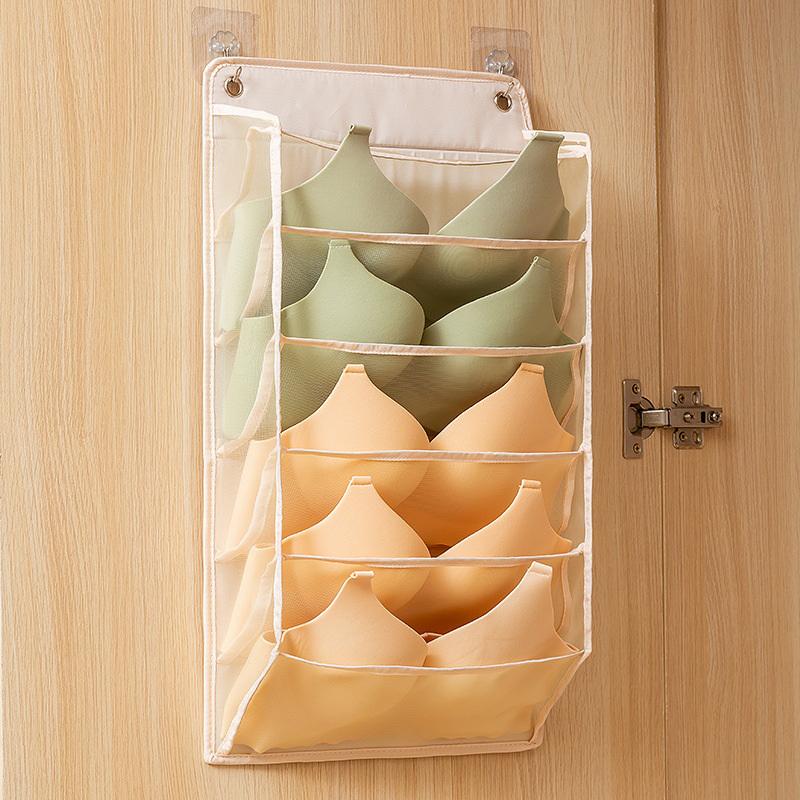 Underwear Panty Storage Hanging Bag Wall Mounted Bra Storage Organizer Rack Home Closet Organizer Storage Bags