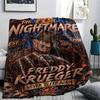 Creepy Freddy Horror Night Print Blanket Suitable For All Seasons Sofa Blanket Sheet Office Rest Blanket Machine Washable