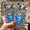 Phone Case: 2D Flat Suitable for iPhone 18 17 16 15 14 13 Pro, Transparent Four Corner Protective Case, Starry Sky Bear, Christmas and Halloween Gifts