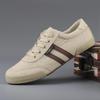 2026 Spring Men's Low-Top Canvas Sneakers - Korean-Style Casual Lace-Up Flats for Students