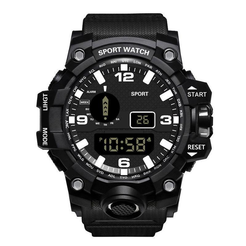 Multifunctional Waterproof Electronic Watch for Students and Men's Outdoor Sports