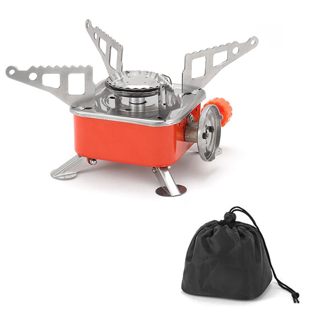Outdoor   Stove Portable Foldable Gas Stove Camping   Cassette Stove with Storage Bag