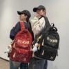 Casual Printed Schoolbag Male High School Student Fashion Large Capacity Backpack Female College Student Computer Backpack