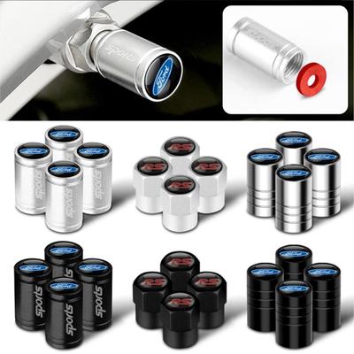 4Pcs Dustproof Caps Car Tire Valve Stem Caps For RS Mondeo Explorer Edge Focus Fiesta Kuga Transit Ecosport Escape Mustang