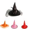 Rose Witch Hat In Red Black And Purple Perfect For Halloween Party And Costume