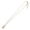 Excellent CHANEL Necklace Camellia COCO Mark Rhinestone Faux Pearl gold B22K Used