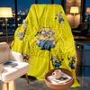 Minions Print Blanket - Soft & Comfortable, for Bedroom, Travel, Sofa, Home Decoration - Birthday Christmas Gift for Friend