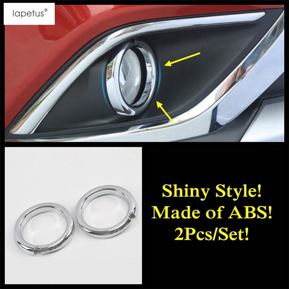 Chrome Accessories For Mitsubishi Outlander 2014 -  Front Rear Fog Light Ring Head Lamp Eyelid Eyebrow Molding Cover Trim