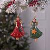 4 stk./Sæt Vintage Engel Hængende Dekoration Fantasy Træ Juletræ Hængende Pynt Navidad Dekoration Til Hjemmet Nytårsgave