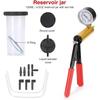 Portable Vacuum Pressure Pump Durable Aluminum Handheld Vacuum Pump Kit  Car Maintenance