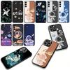 for Samsung Galaxy A25 A37 A57 A12 A14 A41 A50 A51 A70 A71 A72 A21S A04 M15 Note 20 9 8 10 Case Moon Stars Sky Astronaut Rocket
