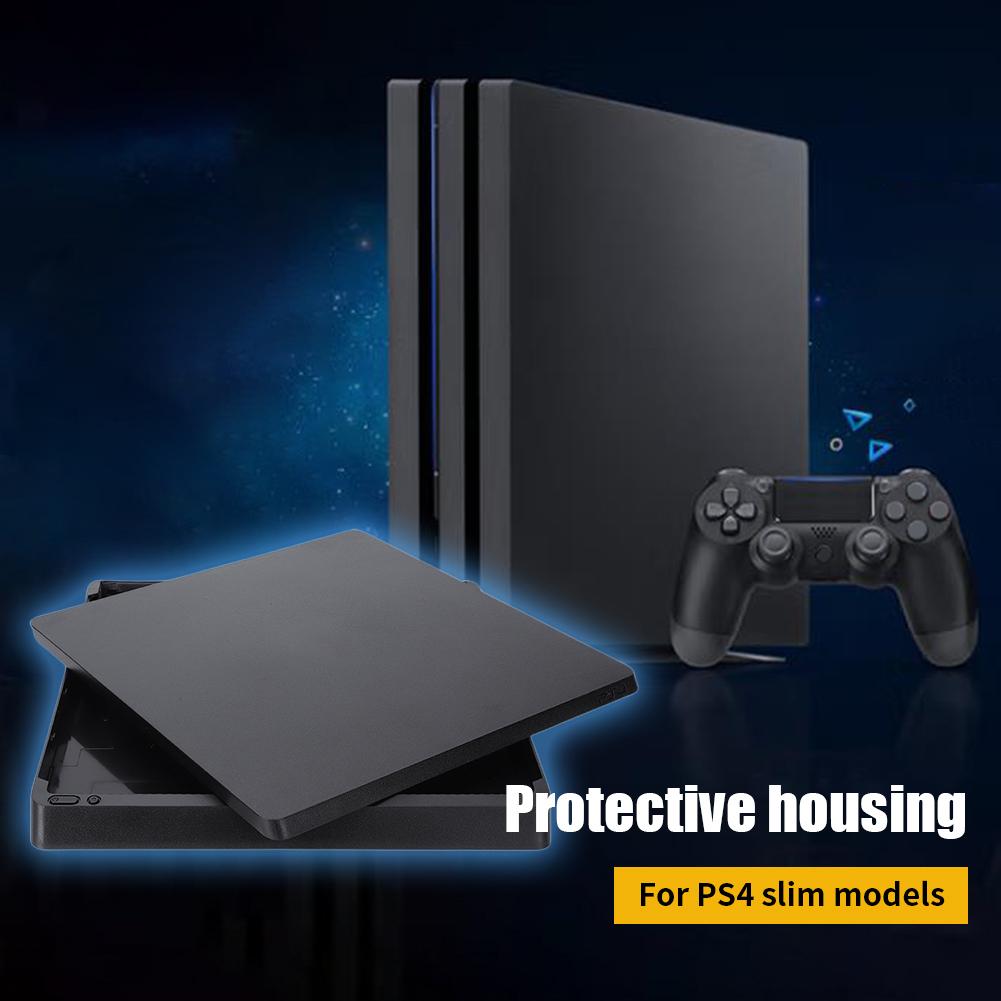 Guscio Inferiore Anteriore in Plastica Protettivo Nero Guscio Completo Custodia Cover Guscio Copertura Superiore Inferiore per PS4 SLIM per PS4 Pro