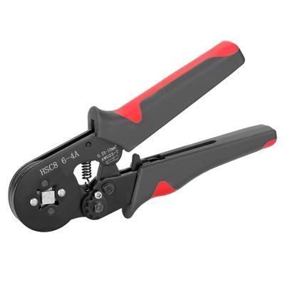HSC8 6-4 0,25-10 m² Kit di utensili per crimpatura di ghiere AWG23-7 Pinza crimpatrice ad alta durezza con 1200 pezzi di filo