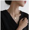 [Petit-Germe] Coin-type Necklace, Silver Plated (01. Gold)