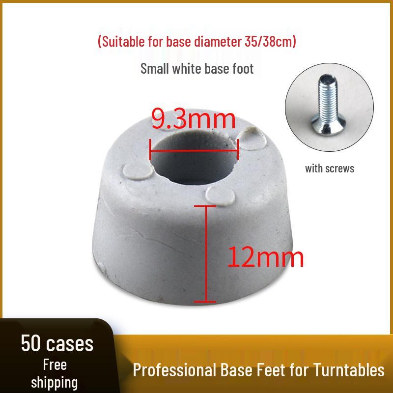 

Anti-slip Turntable Base with Glass Plate and Screw Feet for Installation and Maintenance