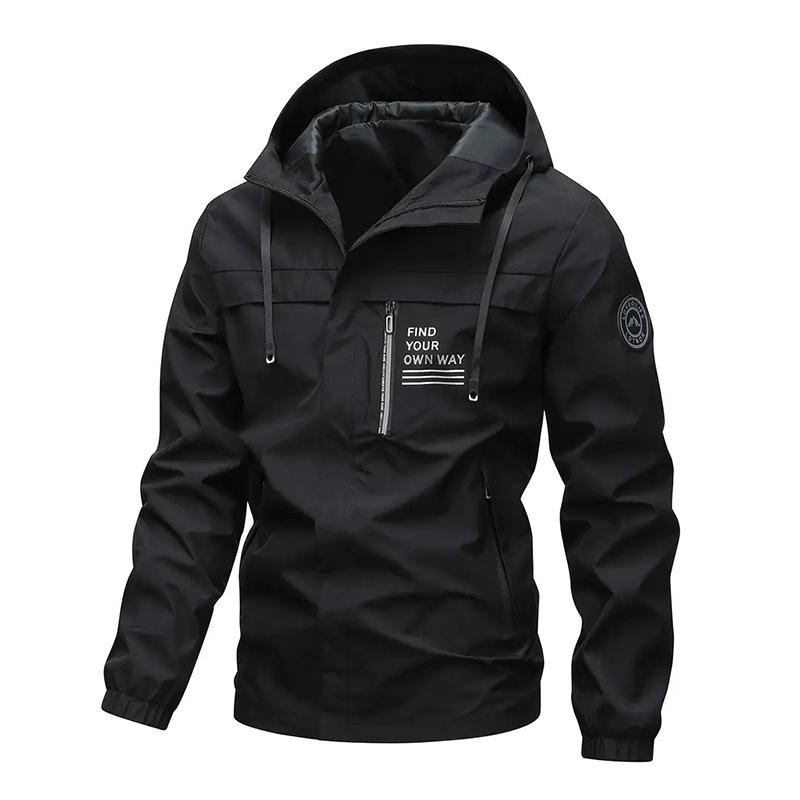 Men's Fleece-Lined Hooded Casual Jacket - 2025 Autumn/Winter Collection