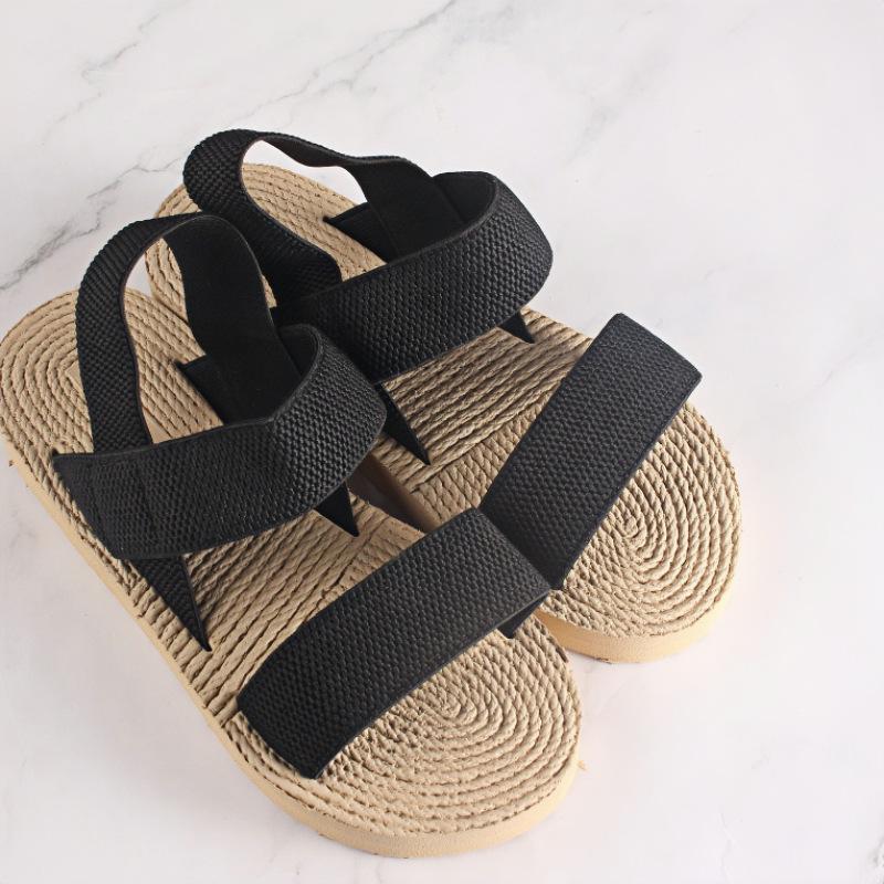 New EVA Roman Mid-Heel Women's Comfortable Sandals, Round Toe, Plus Size, Fashionable Outdoor Beach Wear.