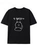 Summer Mens Breathable Casual Letter Cartoon Printed Round Neck Short Sleeve Neutral 100 Cotton Commuter Soft Outdoor Tshirt