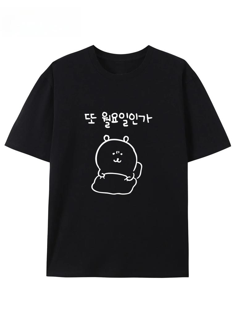 2026 Bestseller Print Round Neck Breathable For Casual Top Summer Sleeve Tshirts Fashion Cute Cartoon Aesthetic Clothes