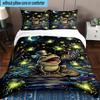 Frog In Top Hat Serenade 3pcs Bedding,Including 1pc Duvet Cover And 2pcs Pillowcases Perfect for Christmas,Ideal for Bedroom, Dormitory