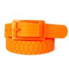 Nuove Cinture Per Uomo Donna Colori Uni Caramella Gomma Siliconica Pelle Forma Ondulata Fibbia in Plastica Cintura Carina Senza Metallo