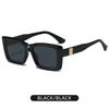 New Fashion Square Sunglasses Trendy Light Luxury Sunglasses For Men's High-end Ultraviolet-proof Large Frame