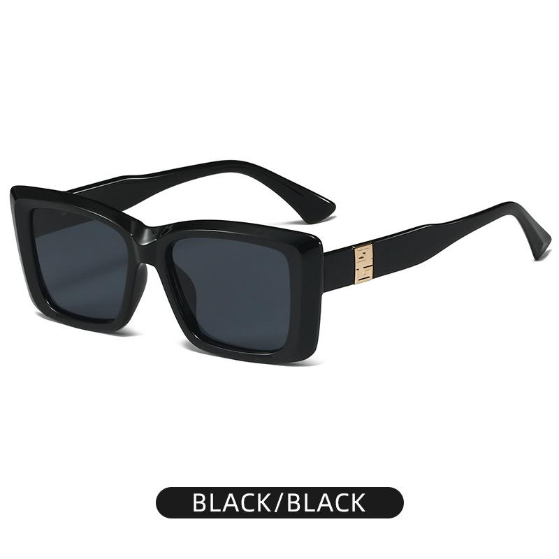 New Fashion Square Sunglasses Trendy Light Luxury Sunglasses For Men's High-end Ultraviolet-proof Large Frame