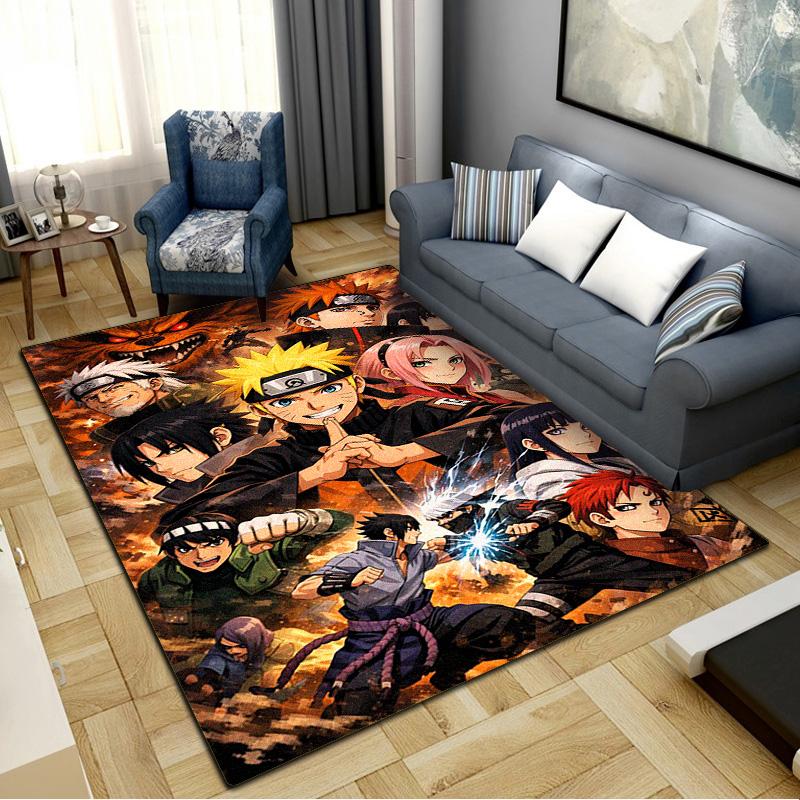 Ninja Anime Carpet Rug for Living Room Bedroom Home Sofa Decoration,Kids Play Non-slip Floor Mat