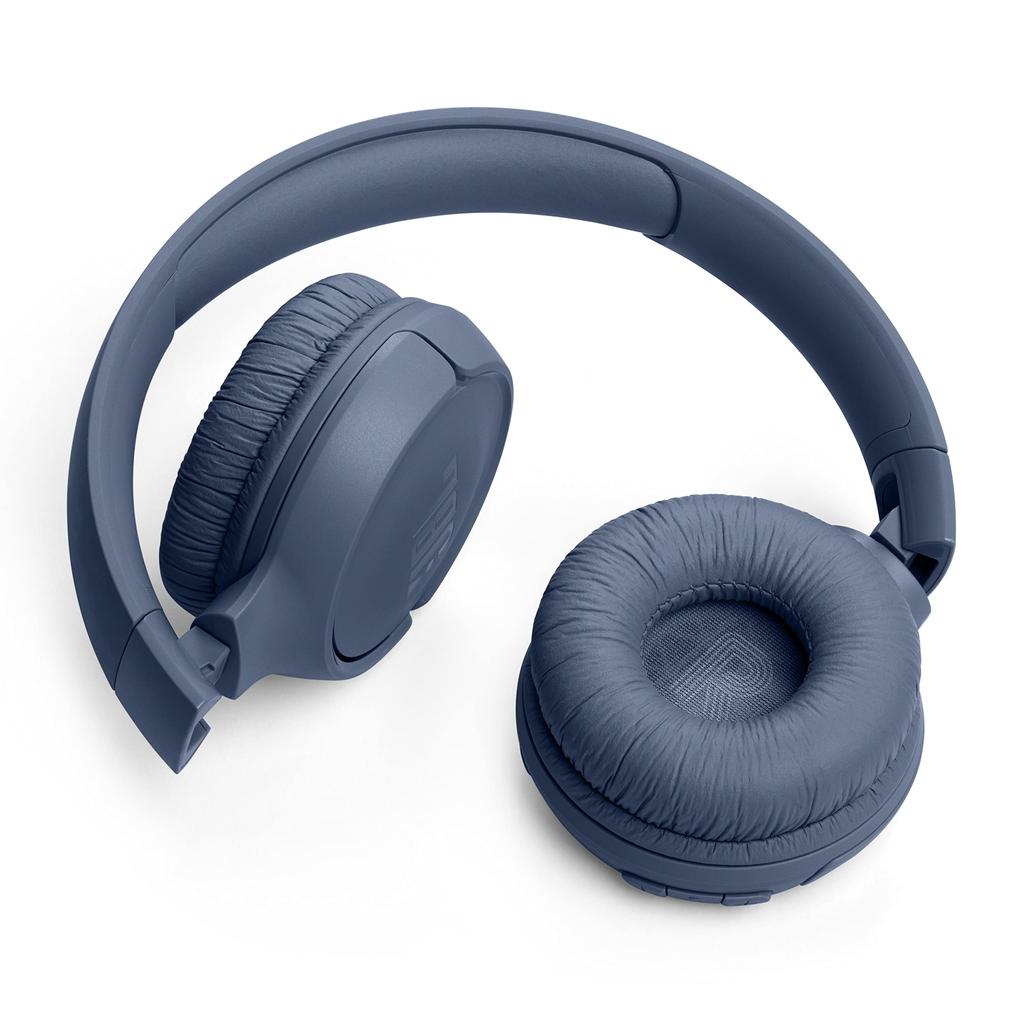 JBL TUNE 520BT Bluetooth On-ear Headphones USB Type-C Charging 57 Hours Playback Multi-point Connection Blue JBLT520BTBLU