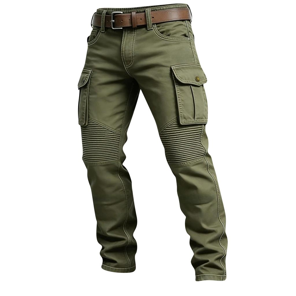 Men's Hiking Cargo Pants with Multi Pockets, Patchwork for Outdoor Sports