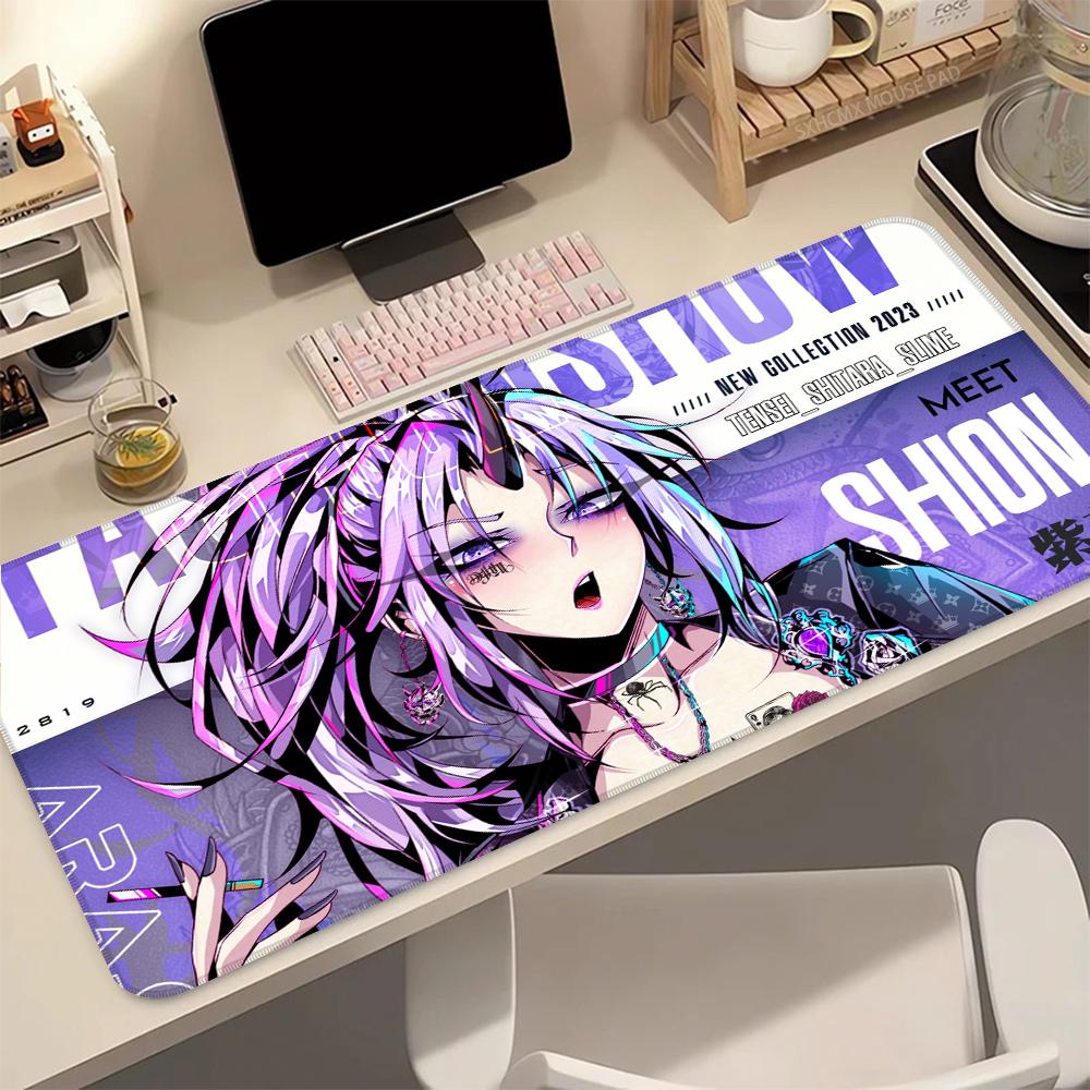 Tensei Shitara Slime Shion Sexy Girl Anime Gaming Large Mouse Pad Laptop Desk Mat Extended Rug Keyboard Pad for Gamer Gift 800x400x2mm