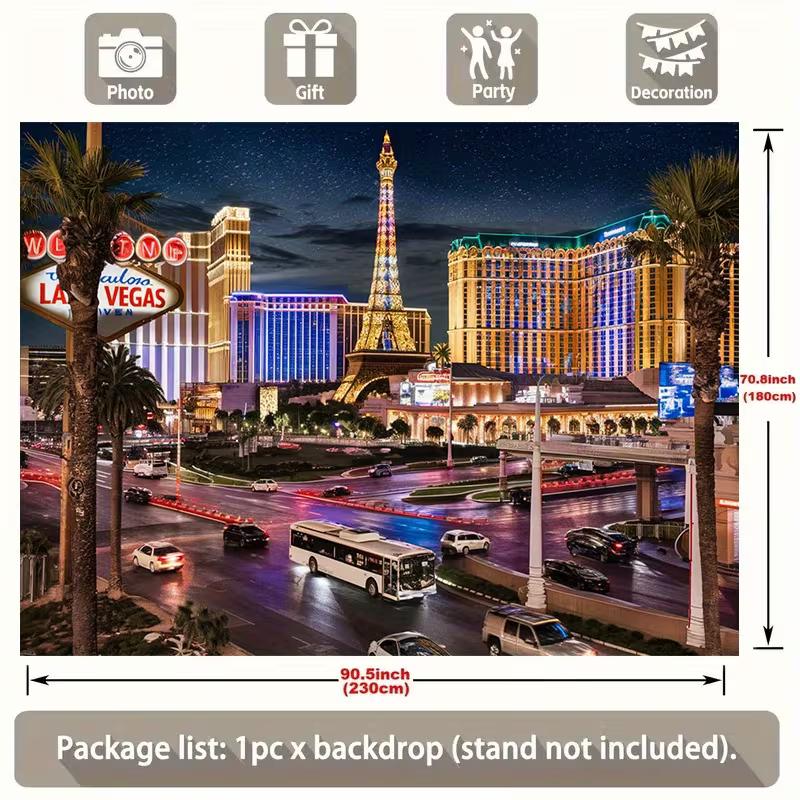 Las Vegas Boulevard Wandteppich für Wohnzimmer, Schlafzimmer und Man Cave Wanddekoration
