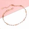 Purple Gold-Plated Rose Gold Color Gold Purple Gold Daily Wear Shiny Transfer Bead Bracelet Women'S High Sense