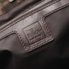 Used FENDI Zucca Handbag Canvas Leather Brown Used Women