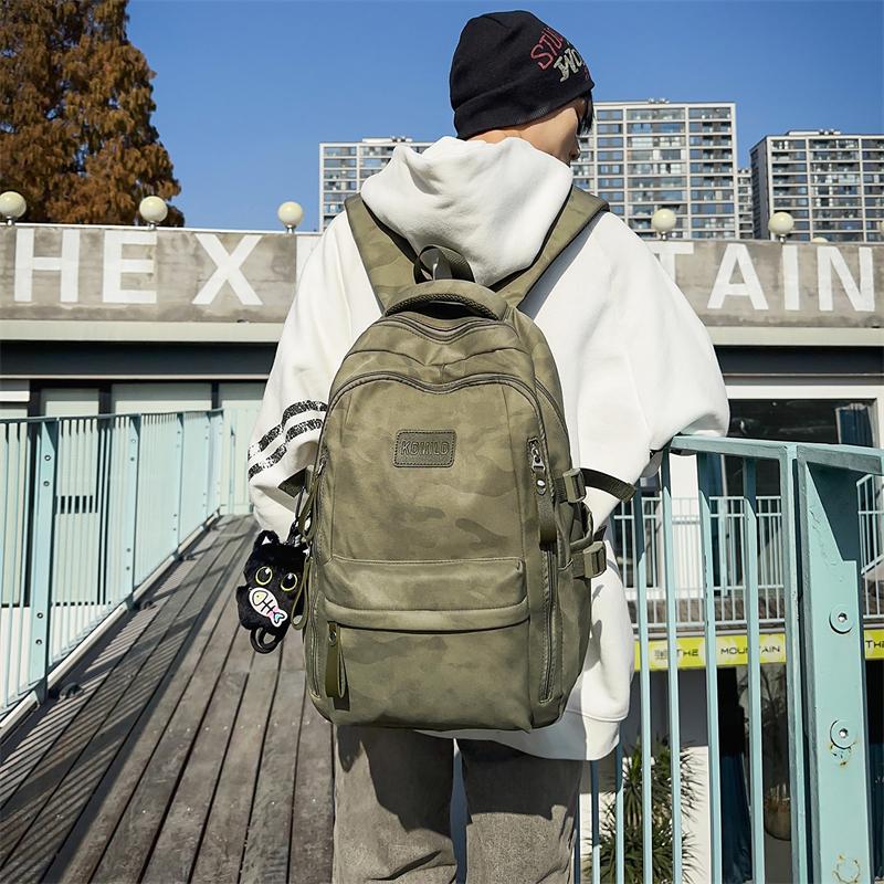 Splashed Ink Printing Backpack for Men & Women – Trendy Lightweight School Bag with Multiple Pockets & Adjustable Straps – Perfect for Daily Use