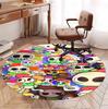 Dandy's World Pattern Round Rug, Indoor/Outdoor Mat, for Picnic, Gameroom, Bedroom, Office, Living Room, Home Decor Carpet, Birthday Gift
