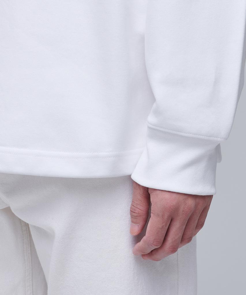 Musinsa Standard Flat Terry Oversized String Sweatshirt [White]