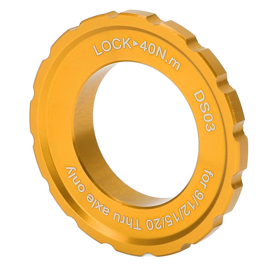 MEIJUN Centerlock To 6 Bolt Fitting Adapter Lockring Aluminium Alloy Axle Hub Adapter for Thru Axle HubGold