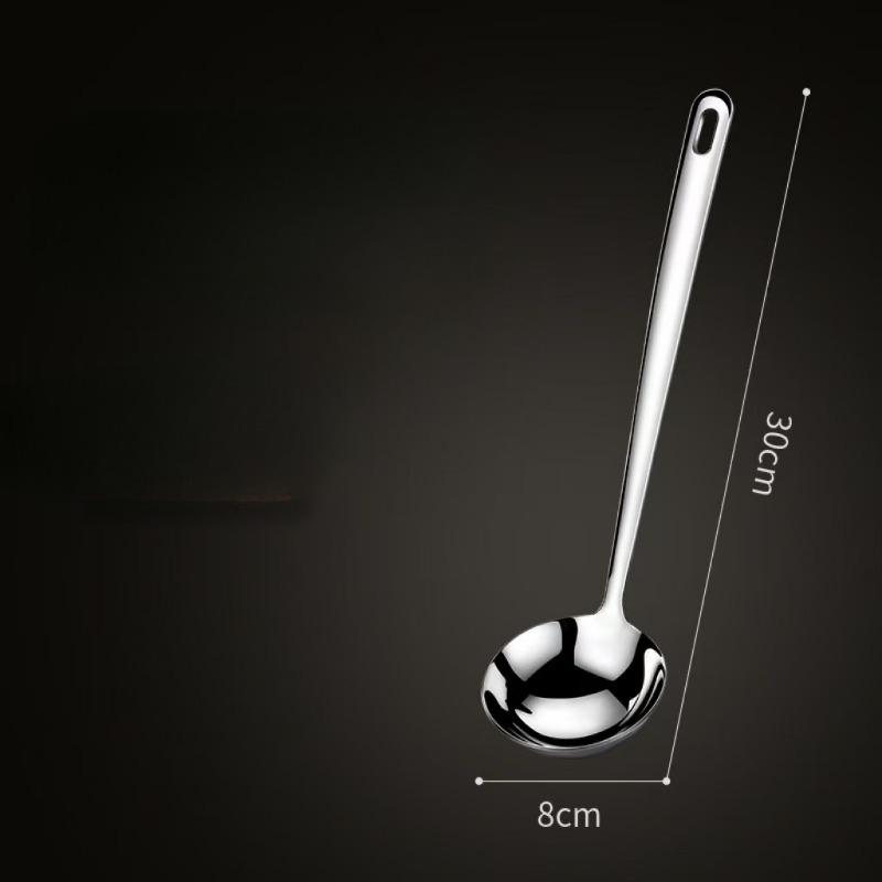 Thickened 304 Stainless Steel Double-purpose Long-handled Hot Pot SpoonRice Spoon and Soup Spoon Large
