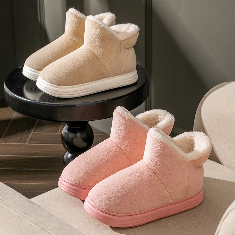 Snow boots women's winter thick-soled thickened velvet indoor home bag and thermal cotton slippers women's outer wear