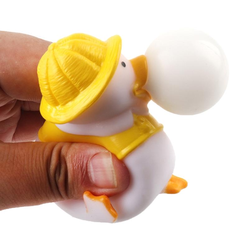 Squeeze Ball Fidget Duck Interactive Miniature Novelty Prank Toy Pops Out Animal Toy Funny Gift for Adults Kids Pressure